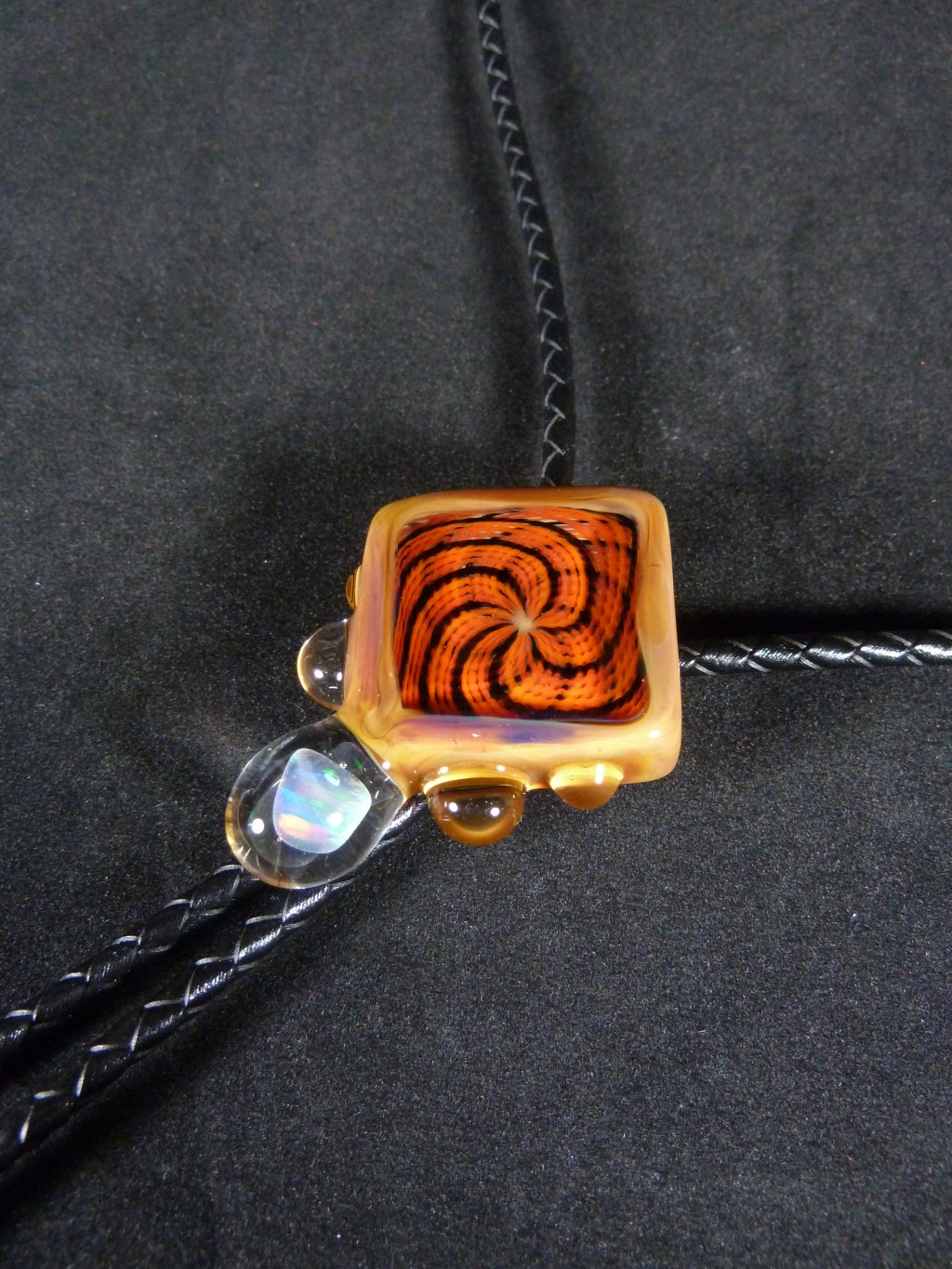 Orange Bolo Pendant –&nbsp;$135